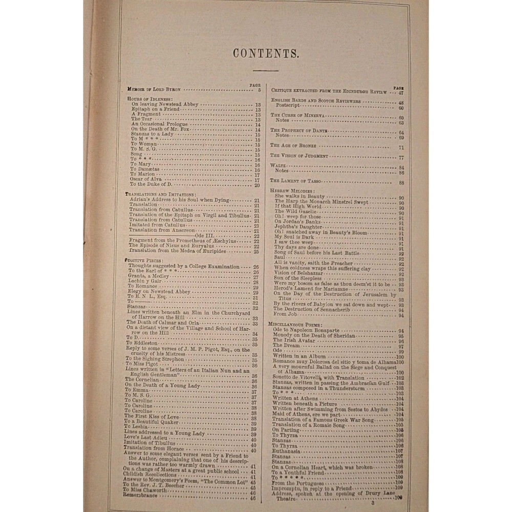1859 Poetical Works of Lord Byron Illustrated Antique Book Steel Engravings - Picture 16 of 16